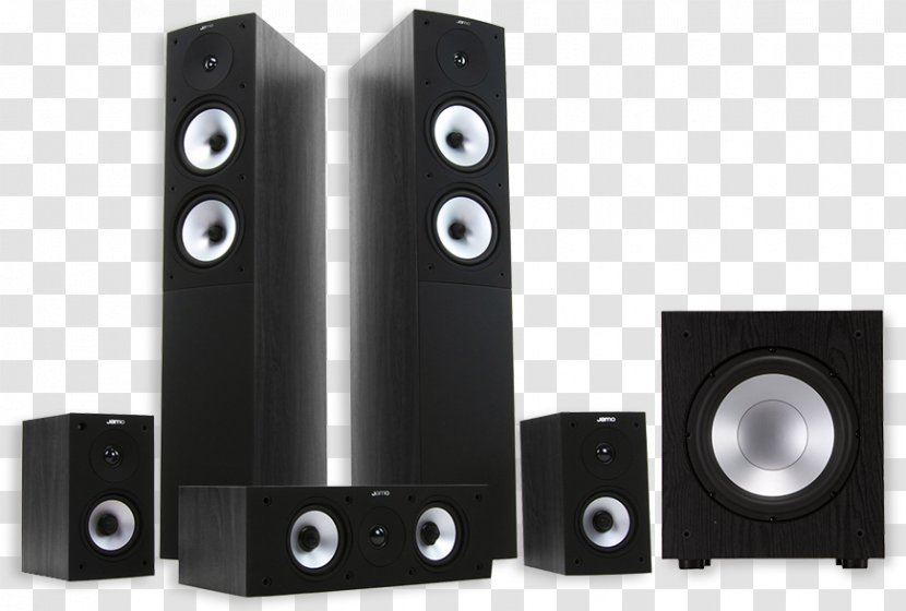 JAMO S526HCS Black Home Cinema System Including Subwoofer Theater Systems Loudspeaker S-526HCS3 Speakers 5.0 Pack Transparent PNG
