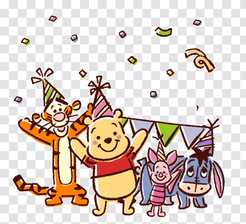 Winnie-the-Pooh Piglet Eeyore Tigger Bday Song - Winnie The Pooh And A Day For Transparent PNG