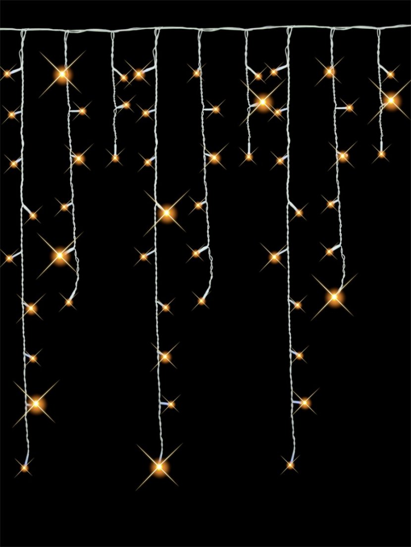 Lighting Icicle Light-emitting Diode Christmas Lights - Darkness - Icicles Transparent PNG