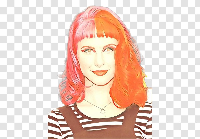 Hayley Williams Wig Hairstyle Hair Coloring - Red - Lip Transparent PNG