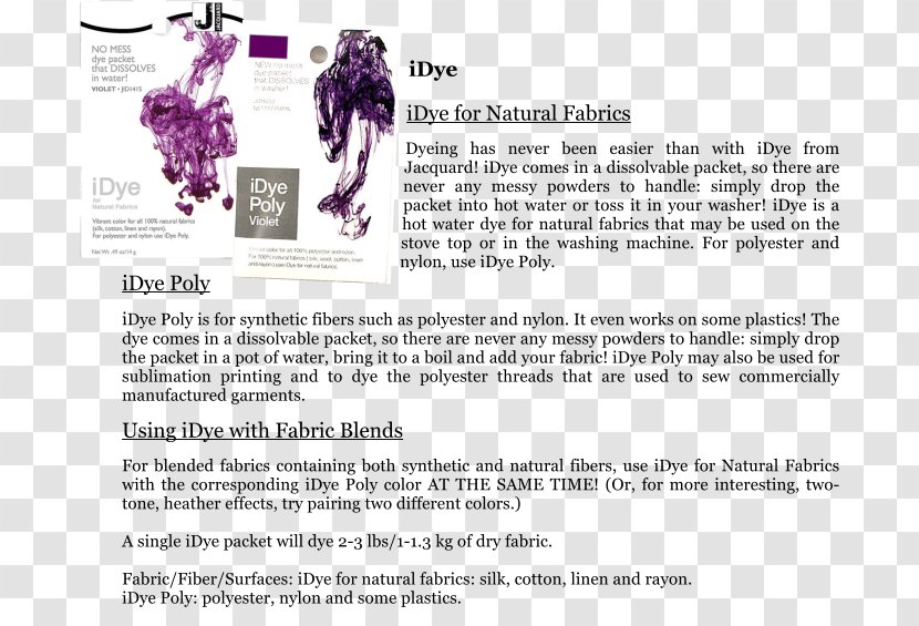 Textile Dyeing Jacquard Loom Violet - Area - Paint-color-dye Transparent PNG