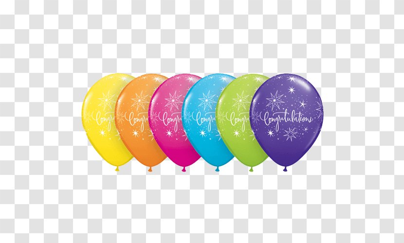Gas Balloon Birthday Party Parade - Confetti - Number Transparent PNG