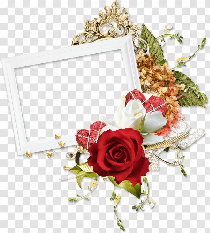 Picture Frames Scrapbooking Clip Art - White Roses Transparent PNG