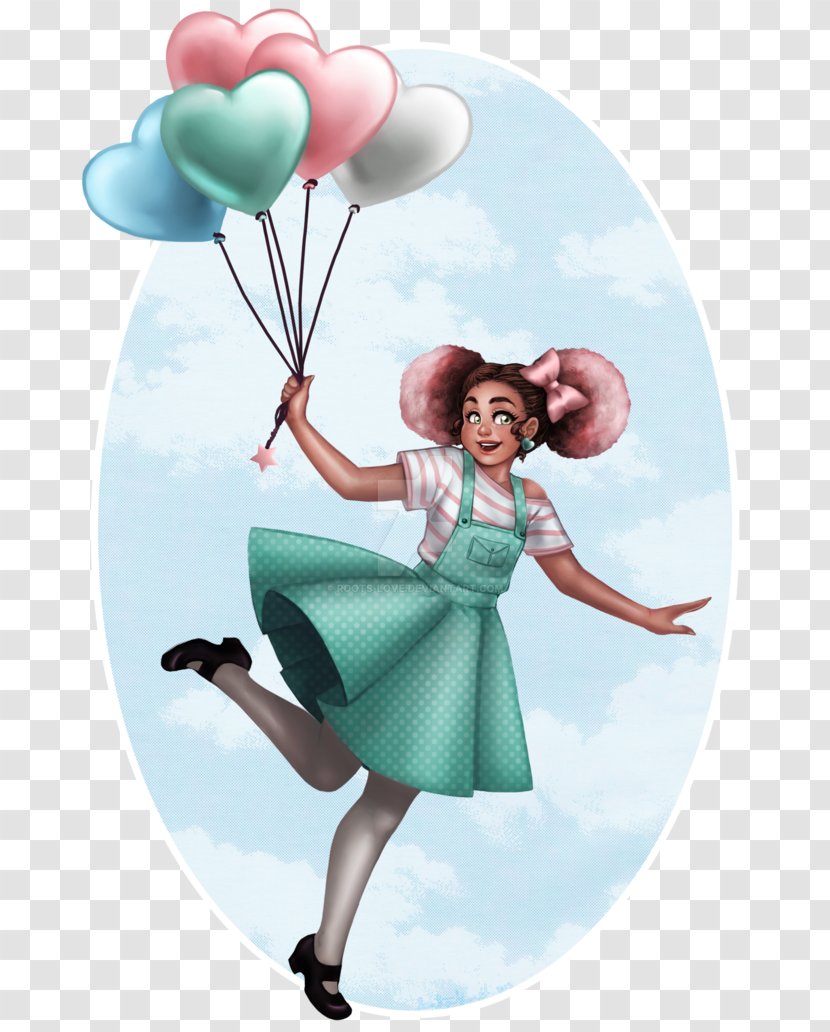 Cartoon Balloon Turquoise Transparent PNG