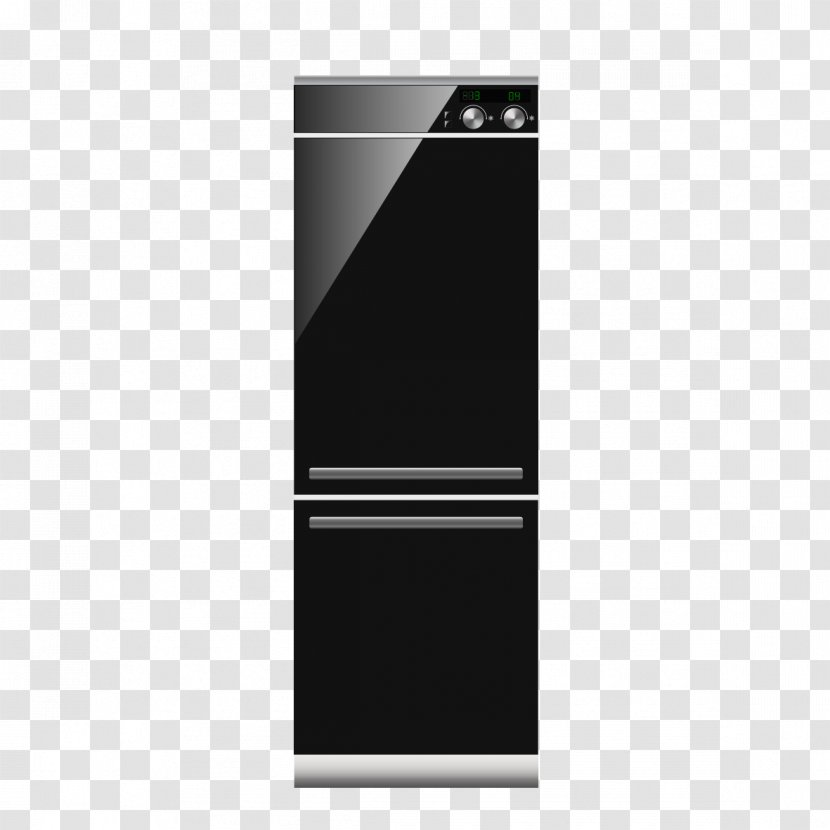 Refrigerator Home Appliance - Photography - Black Image Transparent PNG