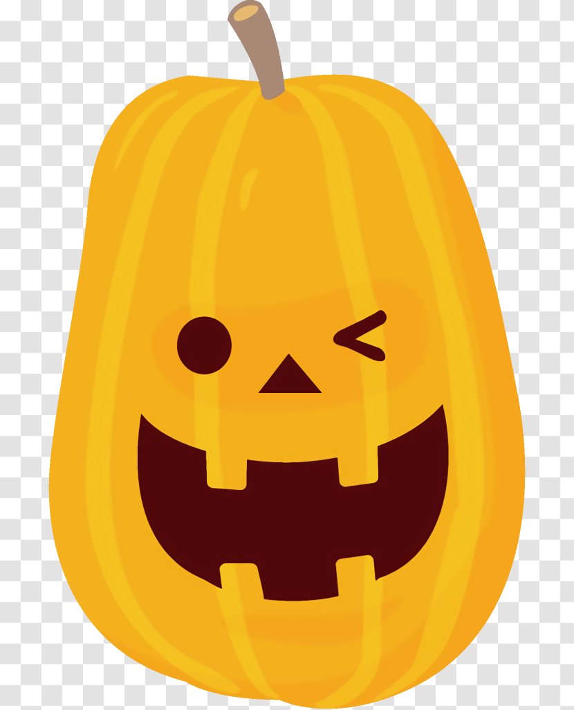 Jack-o-Lantern Halloween Carved Pumpkin - Plant - Smile Transparent PNG