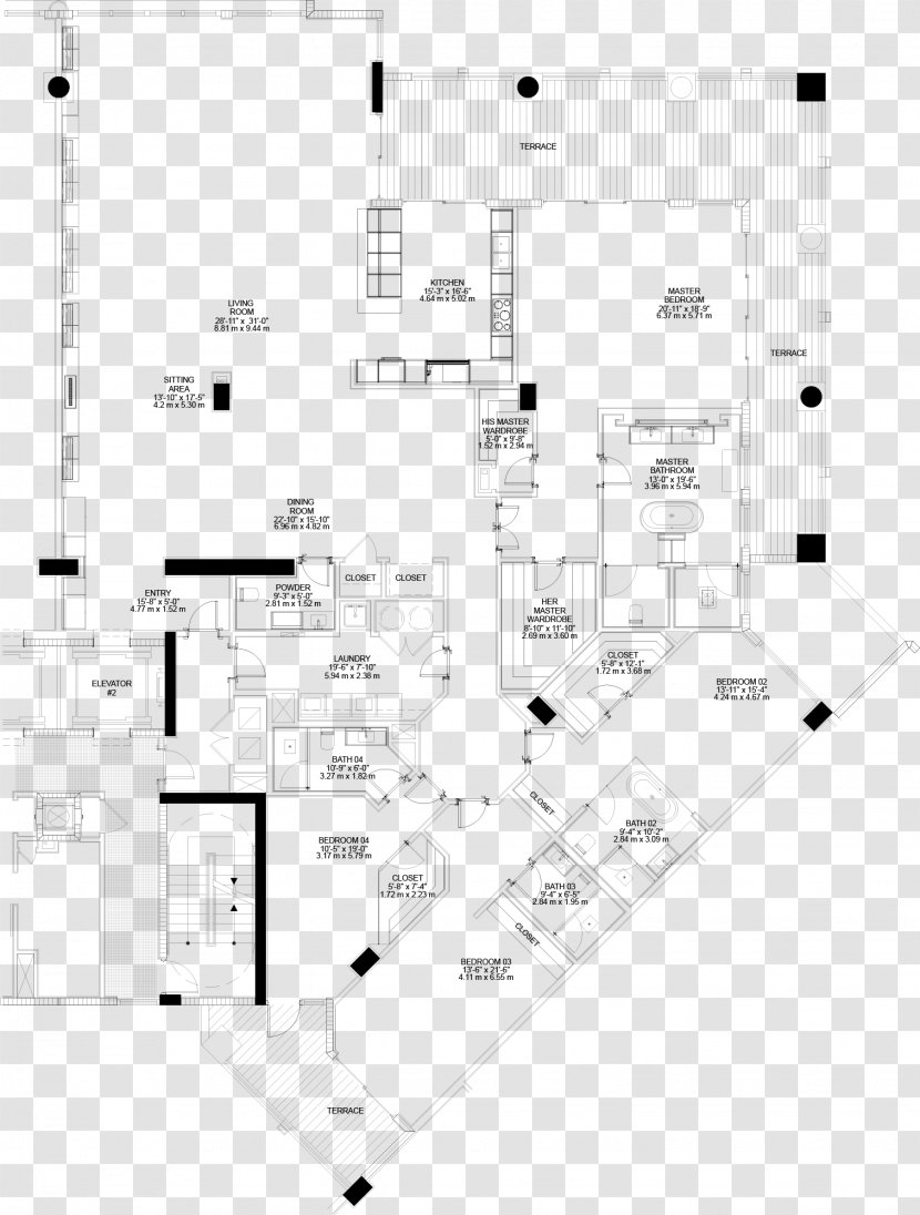 Floor Plan Line - Elevation - Design Transparent PNG