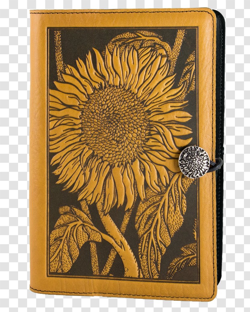Notebook Common Sunflower Bookbinding Diary Leather - Picture Frame - Cover Design Transparent PNG