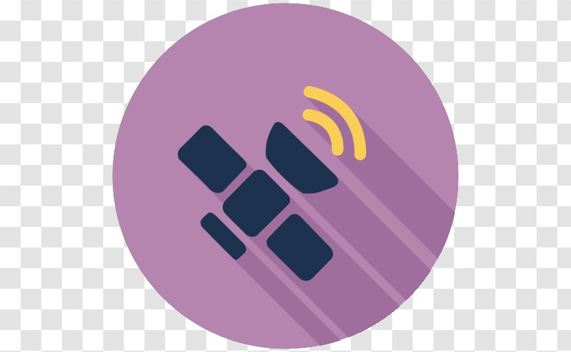 Satellite Dish Logo - Purple - Communications Transparent PNG