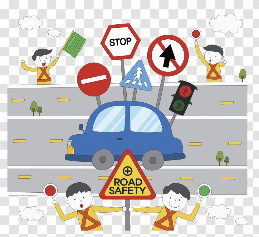 Accident Traffic Collision Safety - Sign Transparent PNG