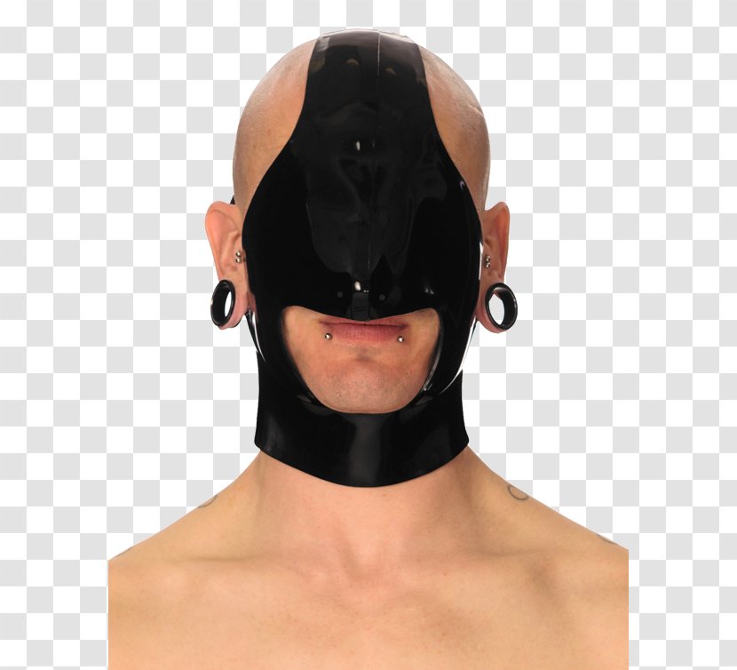 Chin Cheek Mouth Headgear - Head - Blindfolded Transparent PNG