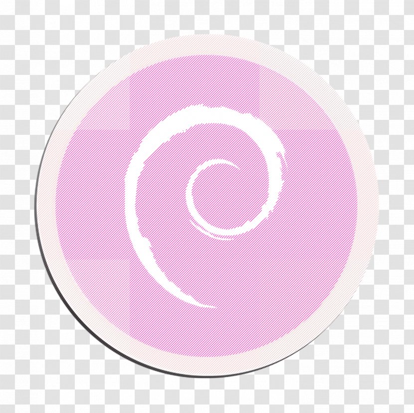 Debian Icon - Material Property - Sticker Logo Transparent PNG