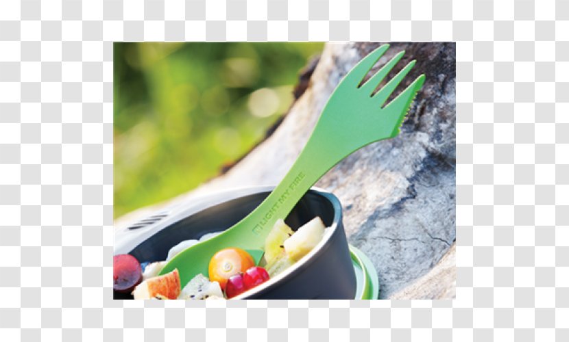 Spork Light Knife Fork Cutlery - Grass Transparent PNG
