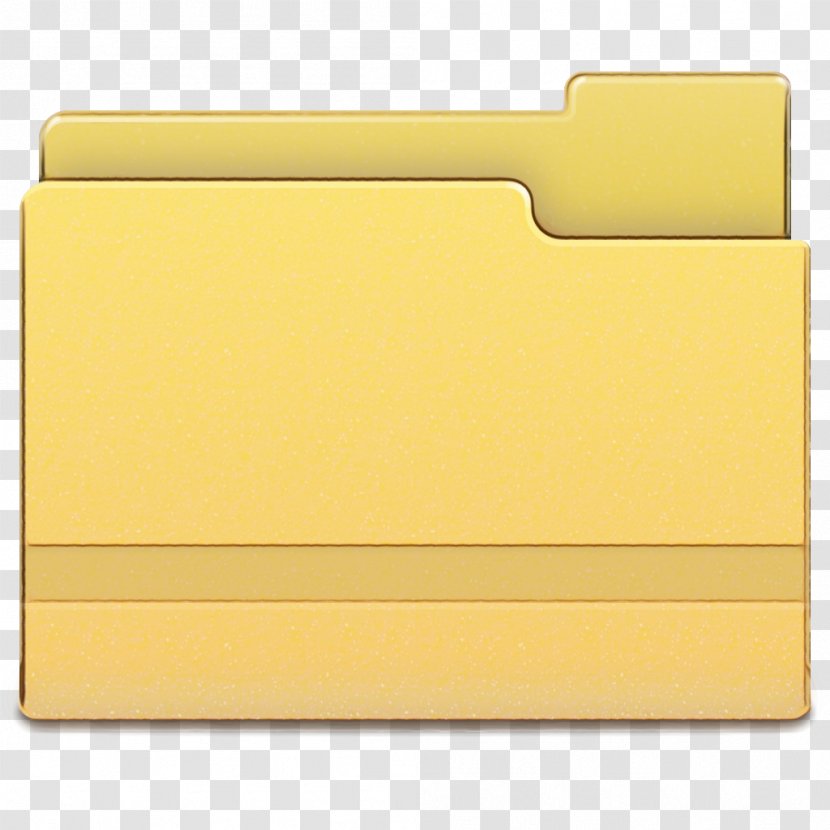 Yellow Folder Rectangle Material Property Paper Product Transparent PNG
