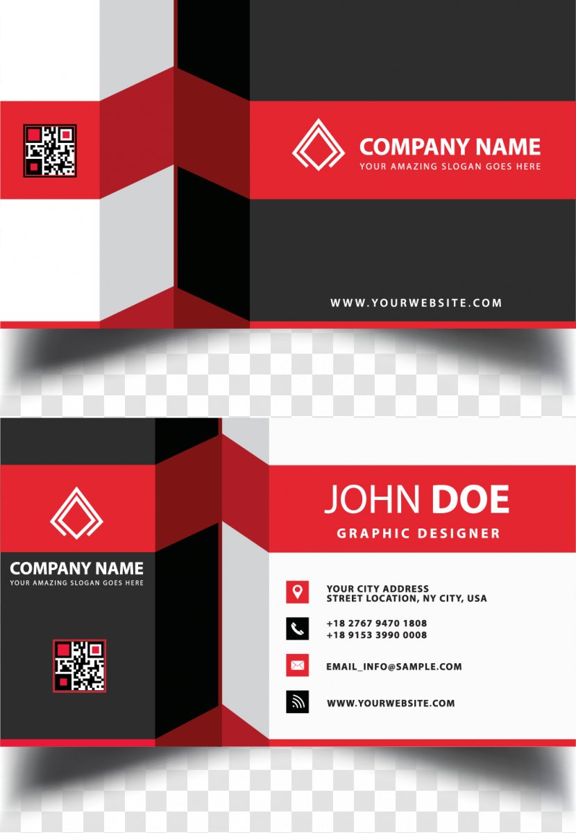 Business Card Visiting Graphic Design - Flyer Transparent PNG
