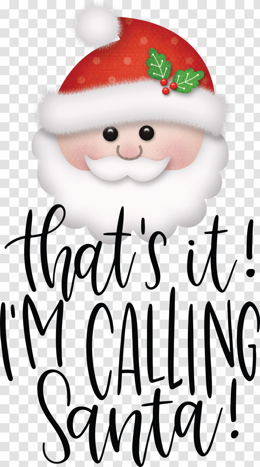 Calling Santa Santa Christmas Transparent PNG