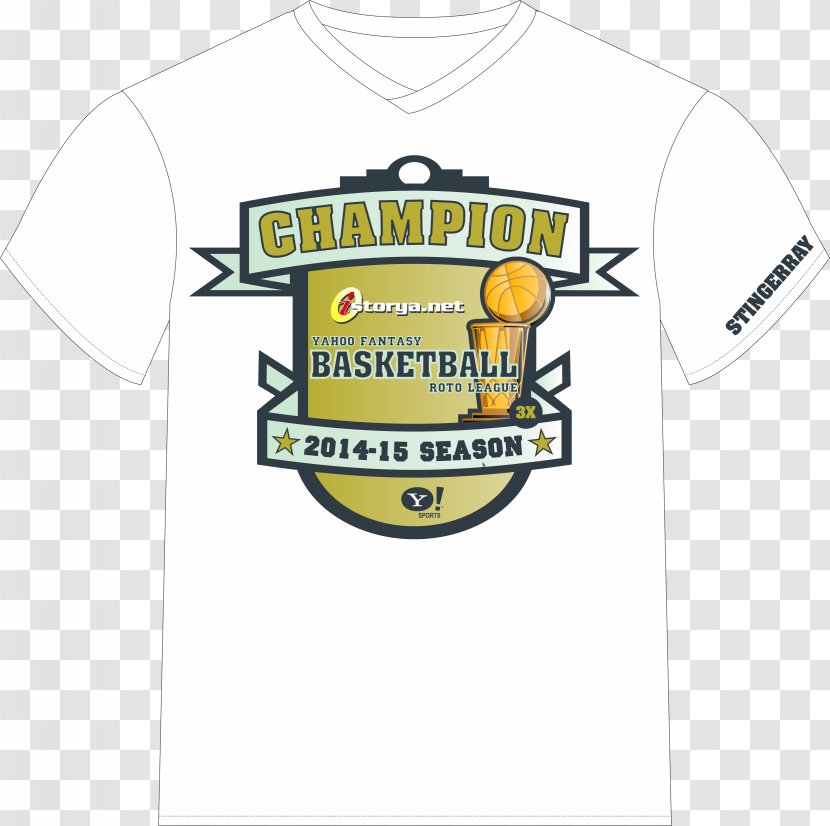 T-shirt Sleeve Jersey Logo Font - Yellow Transparent PNG