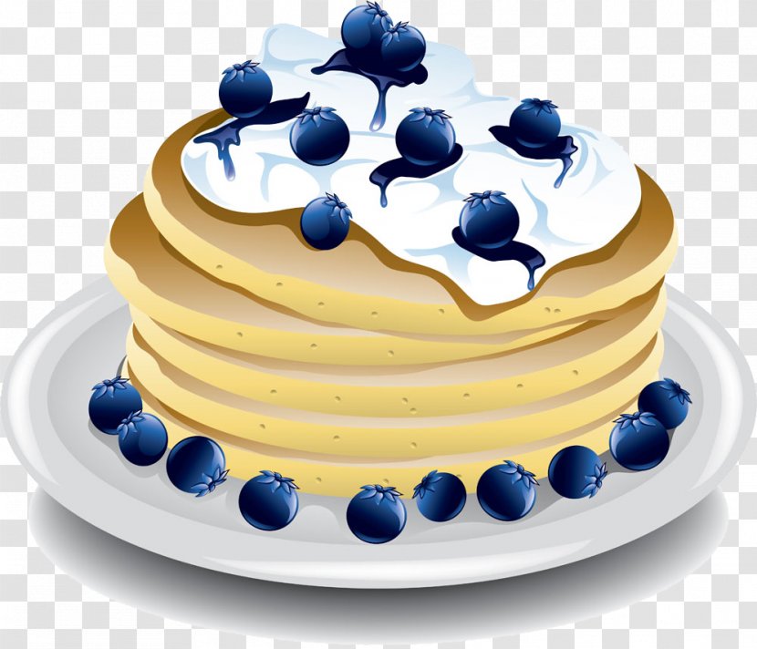 Pancake Breakfast Crxeape Blueberry Clip Art - Icing - Layer Cake Pictures Transparent PNG