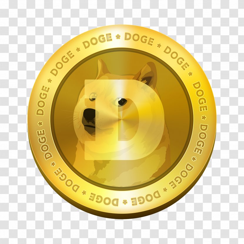 Dogecoin Cryptocurrency Litecoin Bitcoin Blockchain - Lakshmi Gold Coin Transparent PNG