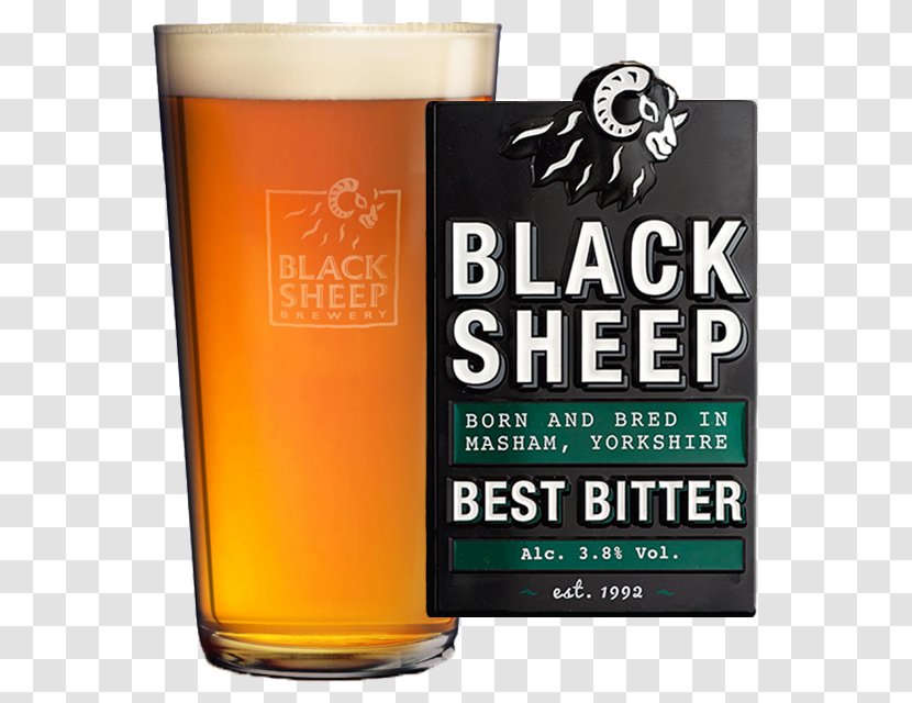 Beer Cocktail Ale Black Sheep Brewery Bitter - Glass Transparent PNG