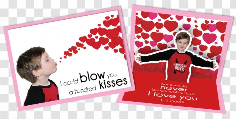 Valentine's Day Pop-up Book Greeting & Note Cards Love Ad - Valentines Card Transparent PNG