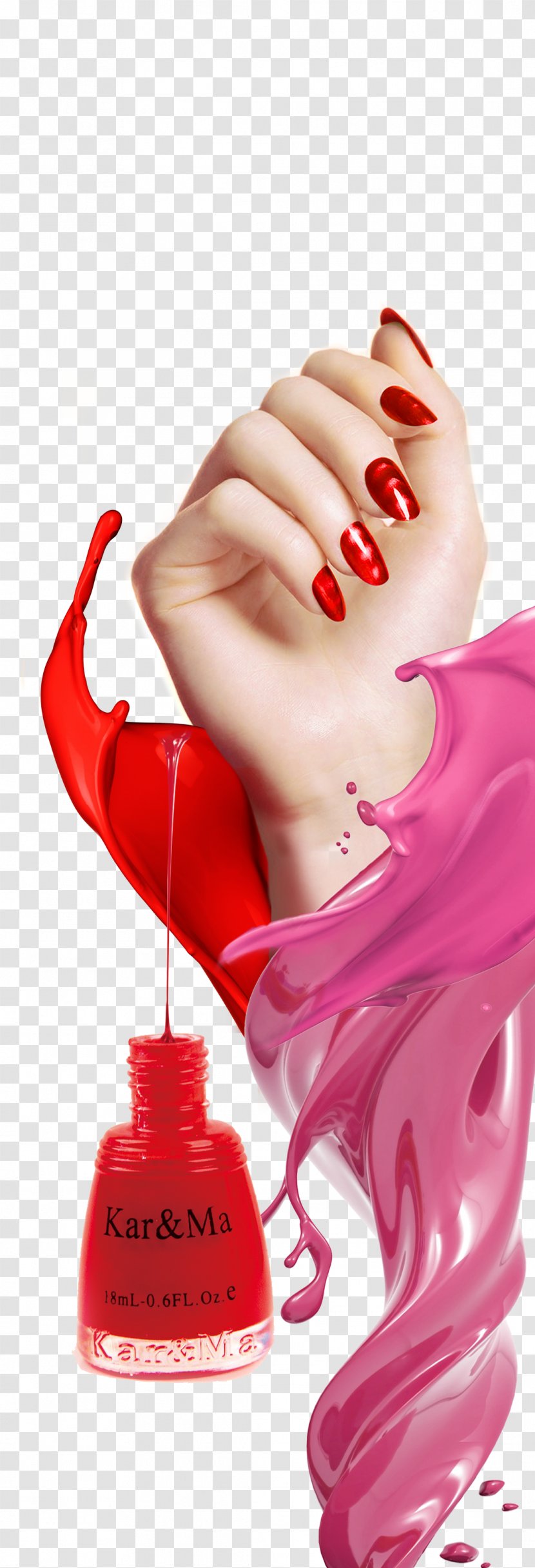 Nail Art Poster Polish Manicure - Beauty - Creative Transparent PNG