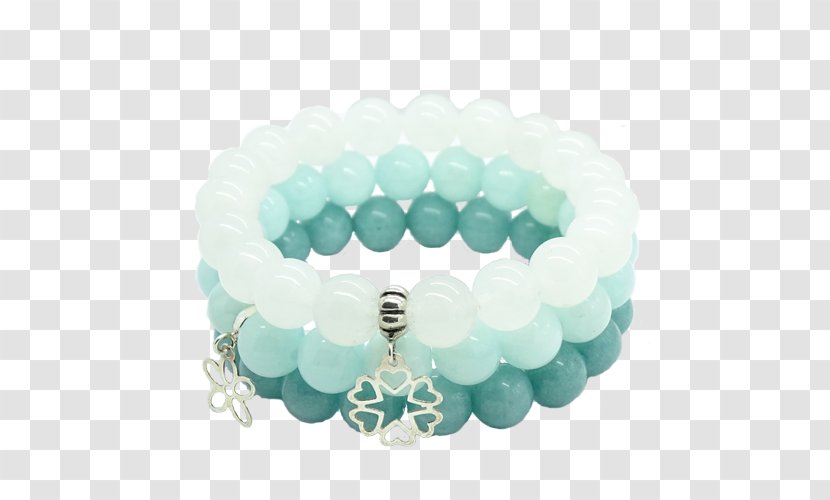 Turquoise Bracelet Jade Jewellery Bead - Aqua Transparent PNG
