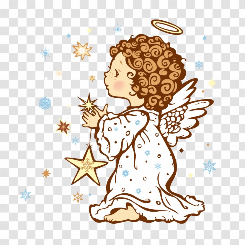 Angel Cartoon Clip Art - Area - Cute Transparent PNG