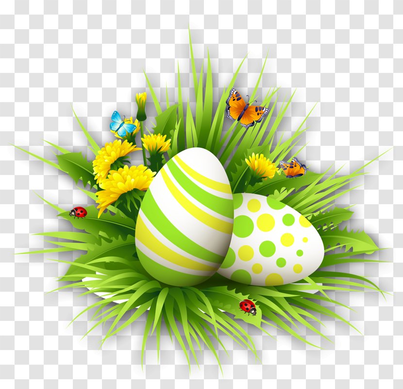 Easter Bunny Egg Clip Art - Flower - Logo Transparent PNG
