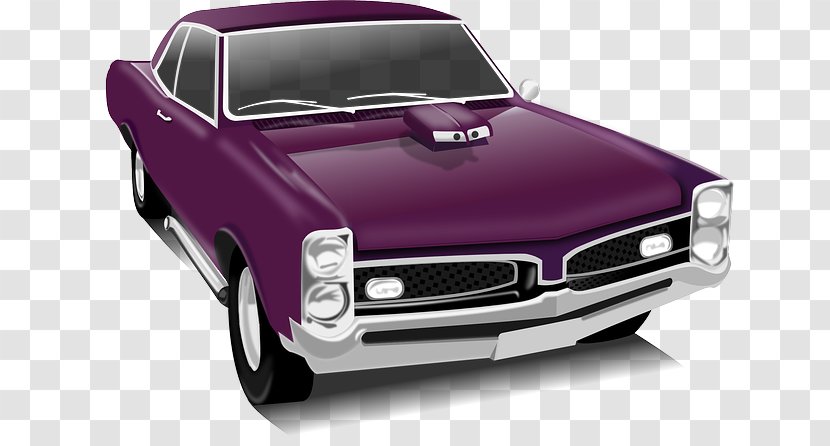 Classic Car Auto Show Vintage Clip Art - Purple Cars Transparent PNG