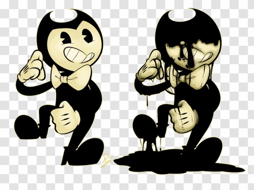 Bendy And The Ink Machine Cuphead Sony Reader Drawing - Watercolor - Horay Transparent PNG