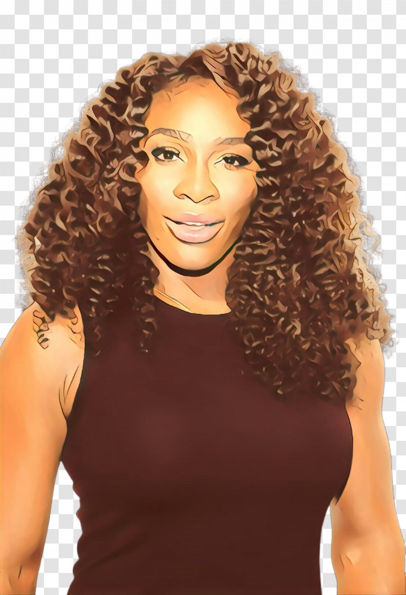 Hair Hairstyle Jheri Curl Clothing Wig - Brown - Forehead Costume Transparent PNG