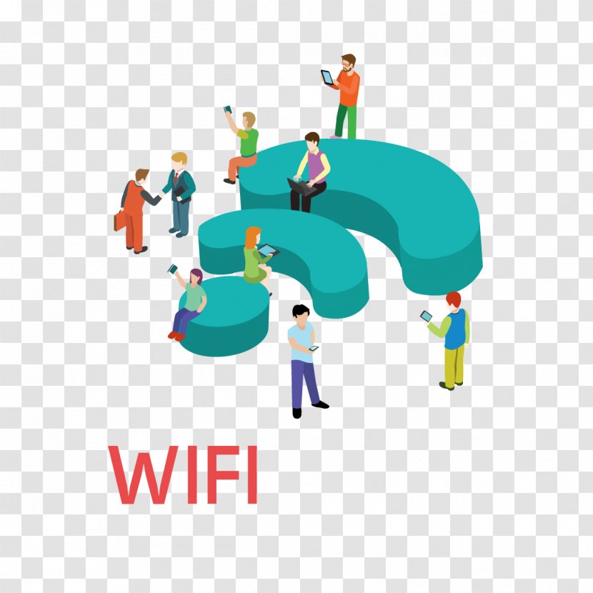 Computer Network Wi-Fi - Human Behavior - WiFi Vector Material Transparent PNG