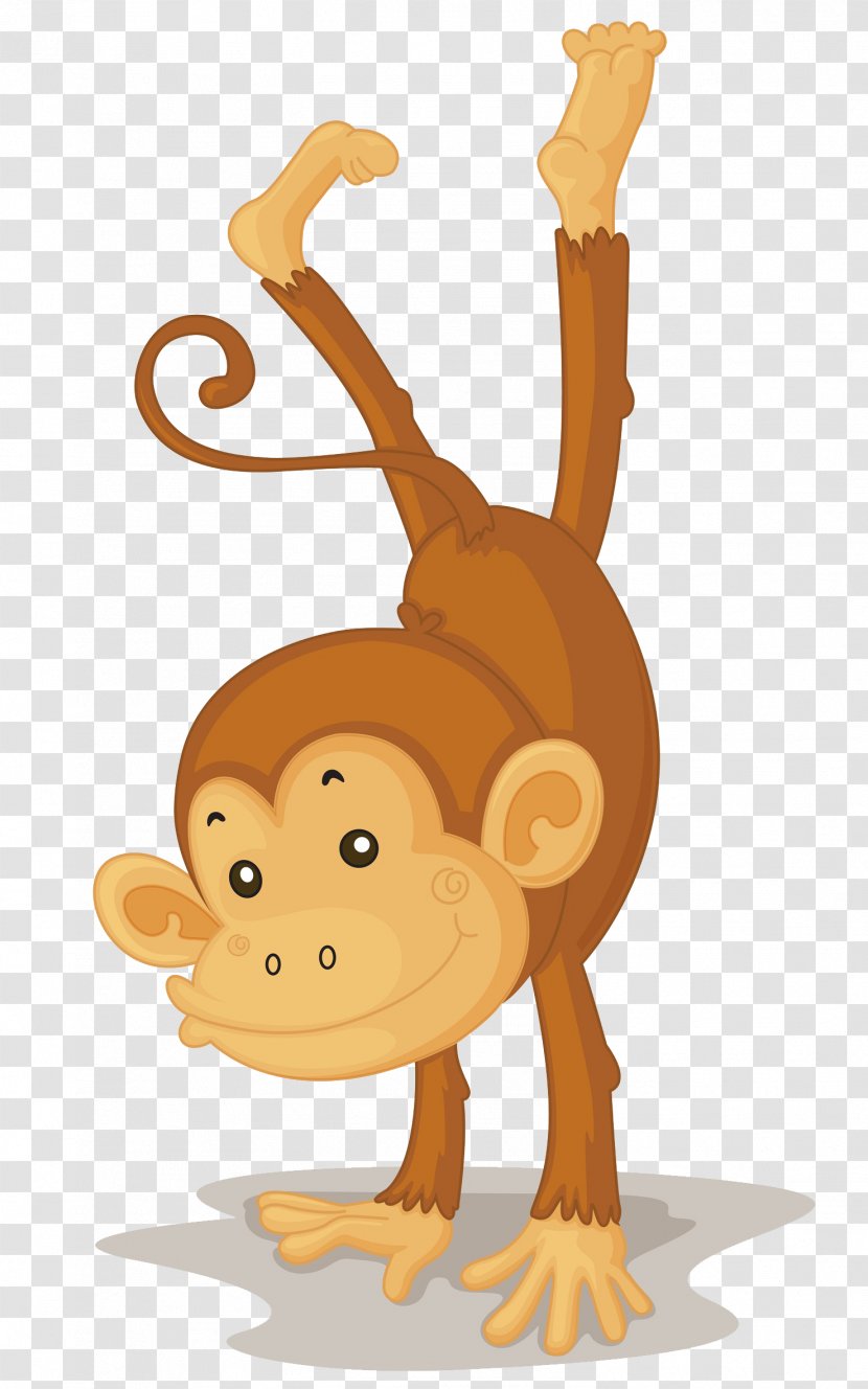 Macaque Three Wise Monkeys Illustration - Upside Down Monkey Transparent PNG