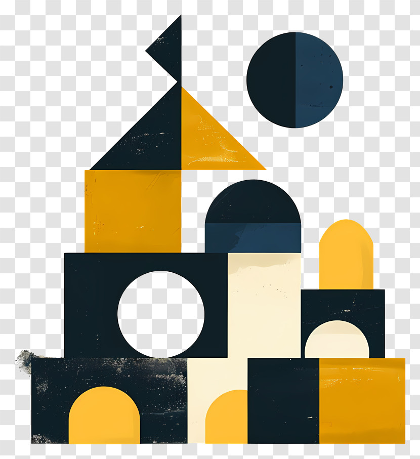 Building Blocks - Abstract Geometric Shapes Transparent PNG