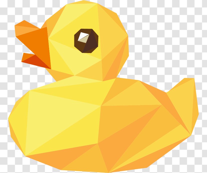 Text Illustration - Material - Big Yellow Duck Transparent PNG