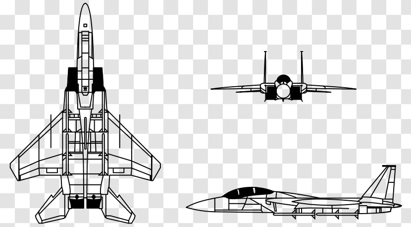 McDonnell Douglas F-15 Eagle F-15E Strike Mitsubishi F-15J Fourth-generation Jet Fighter Boeing F-15SE Silent - Aircraft - Airplane Transparent PNG
