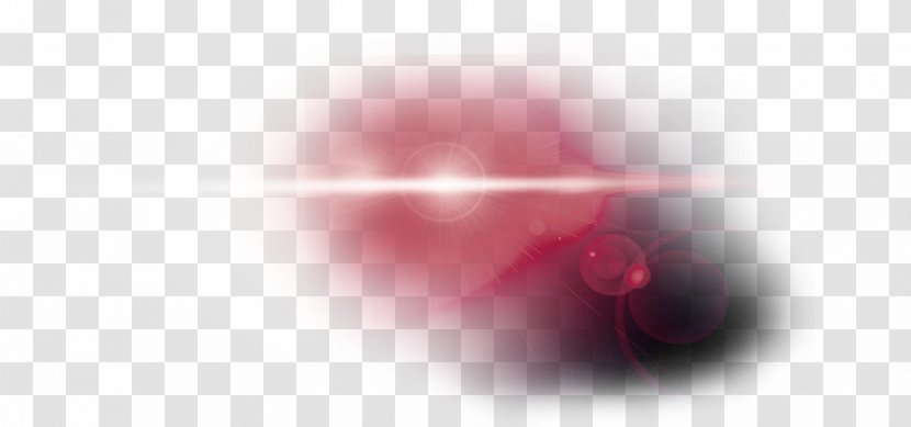 Close-up Mouth - Closeup - Red Light Effect Element Transparent PNG