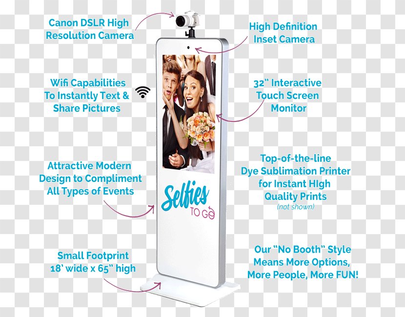 Selfies To Go Photo Booth Rental Mirror - Advertising - Harrow Drawing Transparent PNG