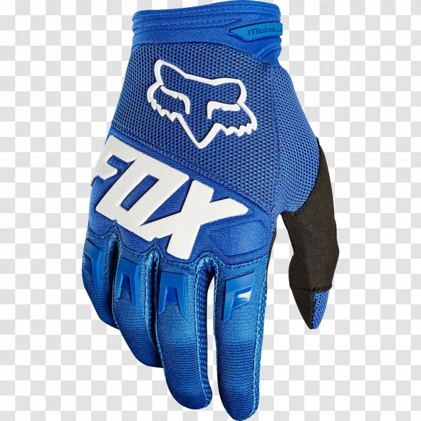 Fox Racing Glove Motorcycle Motocross Guanti Da Motociclista - Baseball Equipment Transparent PNG
