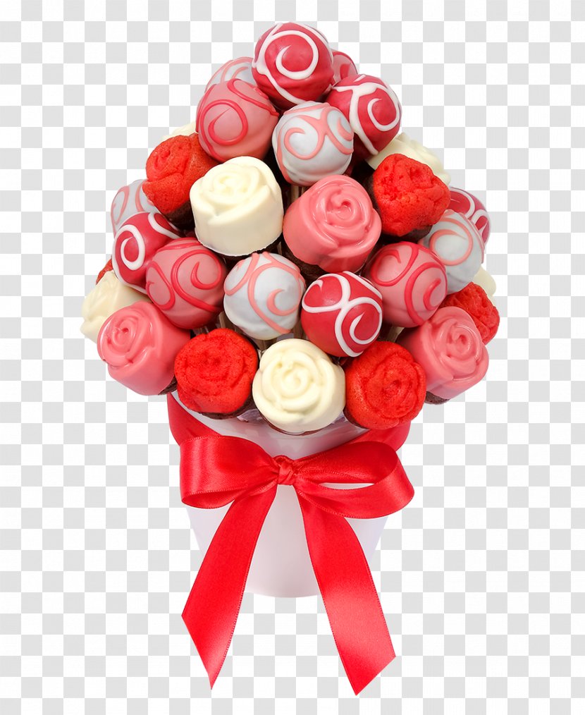 Flower Bouquet Gift Cake Pop Muffin - Fruit Transparent PNG