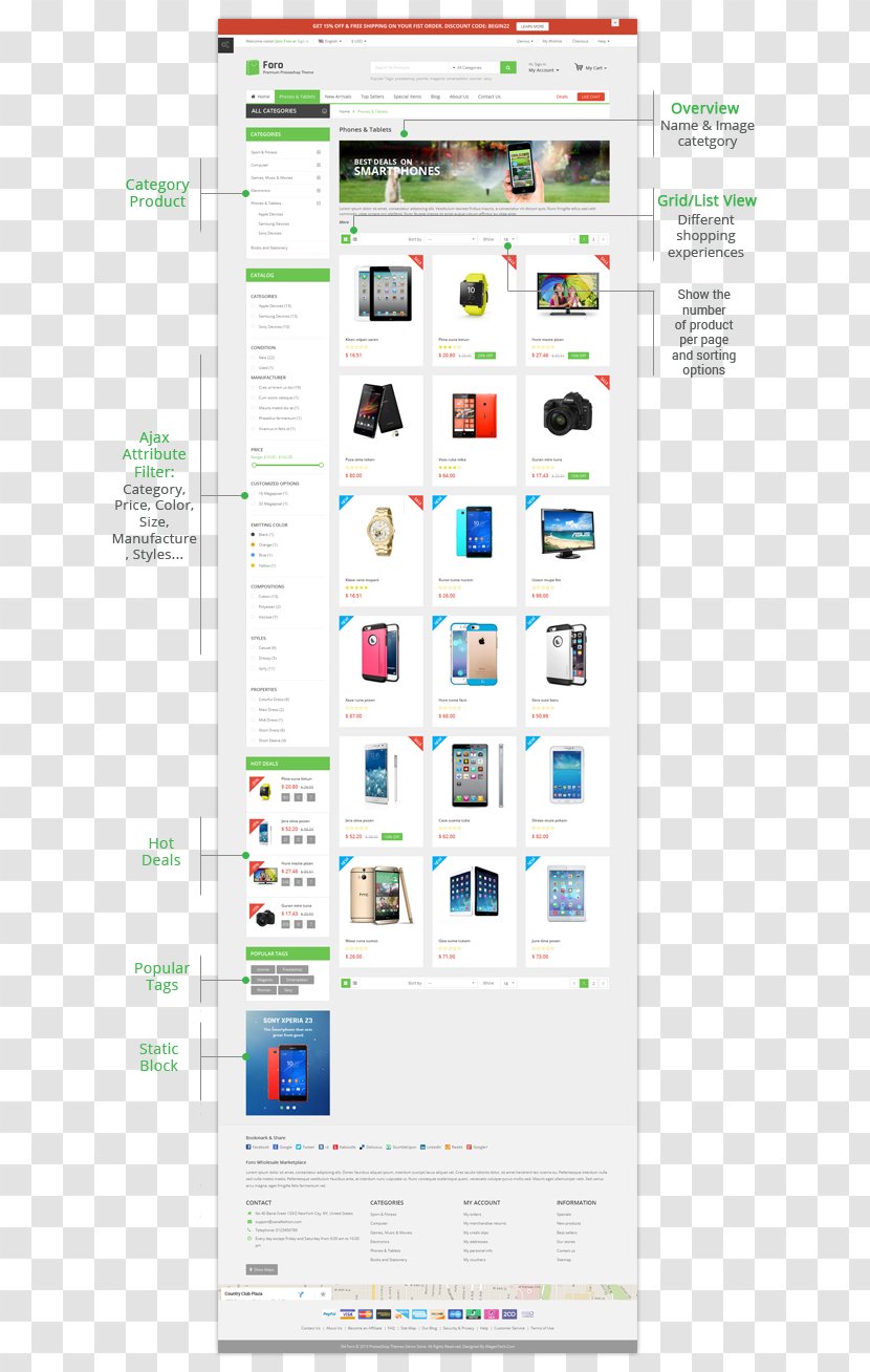 Web Page Brand - Text - Multipurpose Product Sale Flyer Transparent PNG