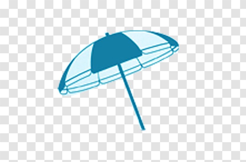 Umbrella Icon - Blue - Hand-painted Transparent PNG