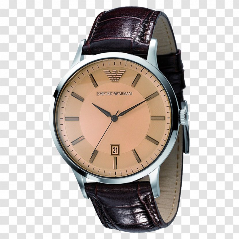 Armani Watch Shop Fashion Quartz Clock - Strap - Watches Men Transparent PNG