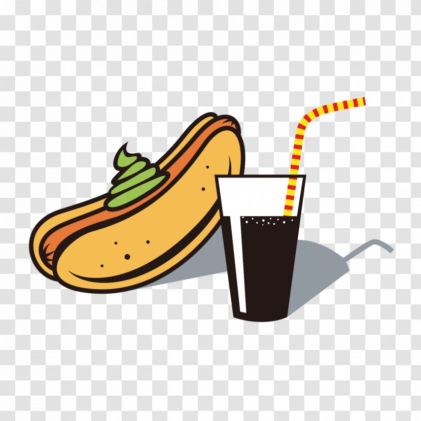 Hot Dog Coffee Soft Drink Cocktail Chocolate - Drinkware - Vector Straw Transparent PNG