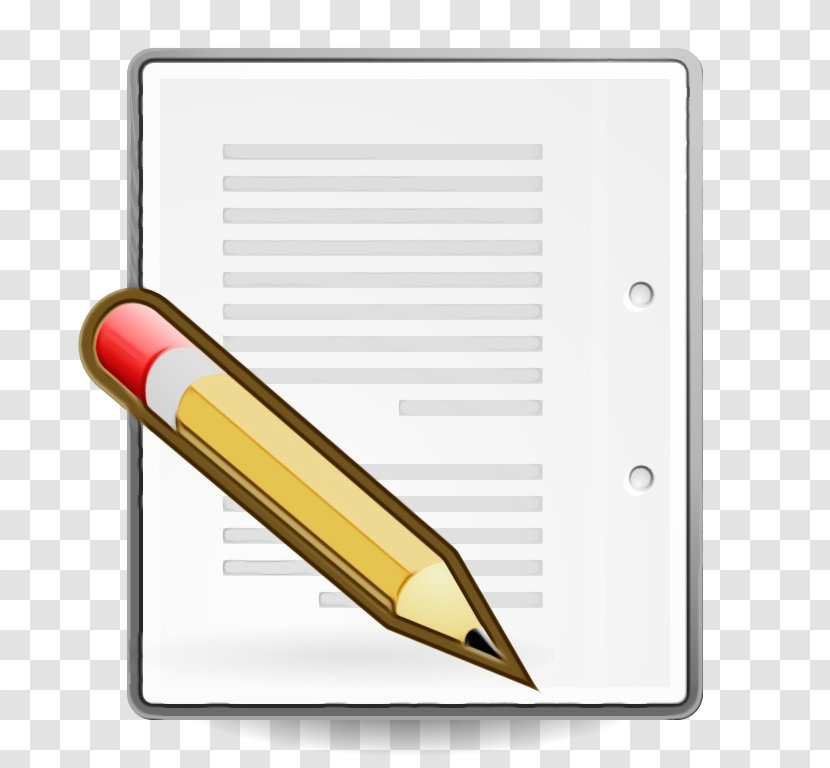 Pencil Document Office Supplies Paper Product - Writing Stationery Transparent PNG
