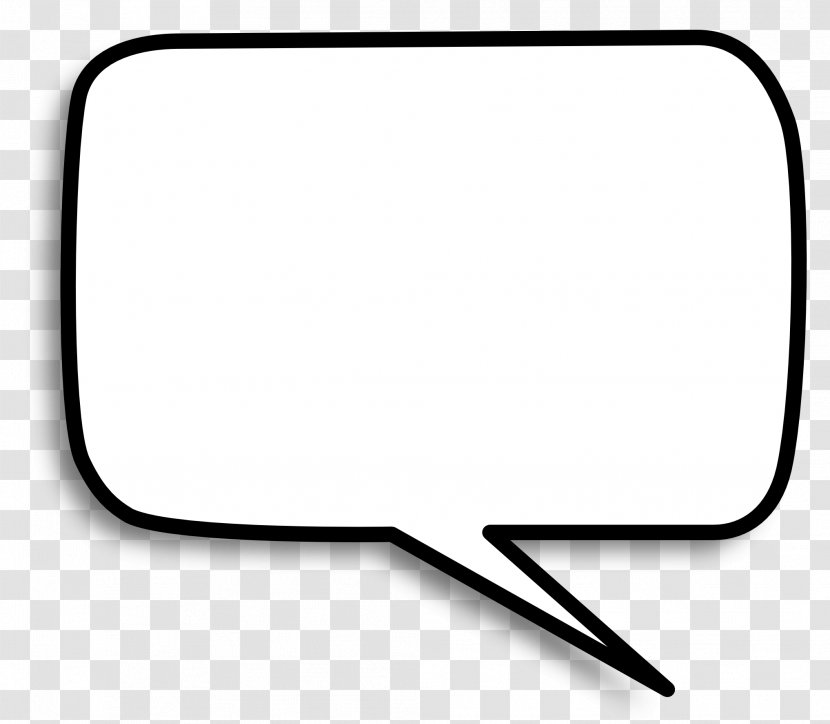 Car Black And White - Square Speech Bubble Transparent PNG