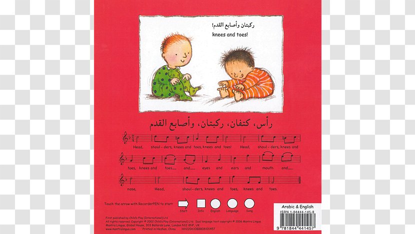 Head, Shoulders, Knees & Toes (Exercise Song For Kids) And Human Body Book - Nursery Rhyme - Islamic Language Transparent PNG