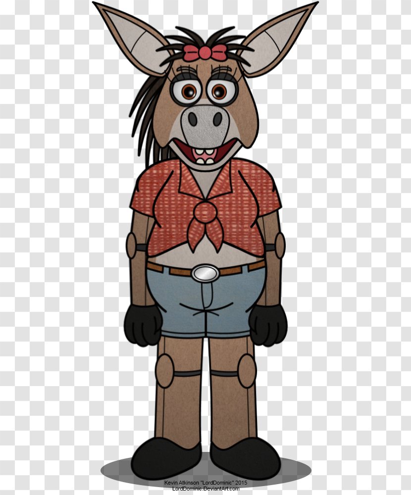 Donkey Pack Animal Character Clip Art Transparent PNG