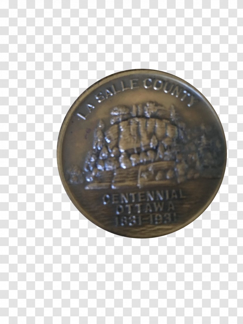 Commemorative Coin Medal Brass Starved Rock State Park - Nickel Transparent PNG